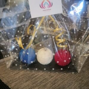 Bougie ballon Coupe du monde — Trio Bleu Blanc Rouge