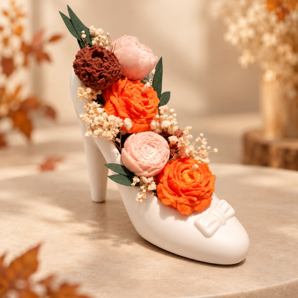 Chaussure fleurie  d'Automne