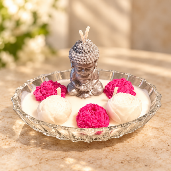 Bougie bouddha Cerise